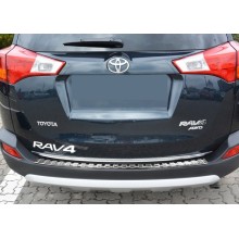 Накладка на крышку багажника (нерж.сталь) Toyota Rav4 (2013-2015)
